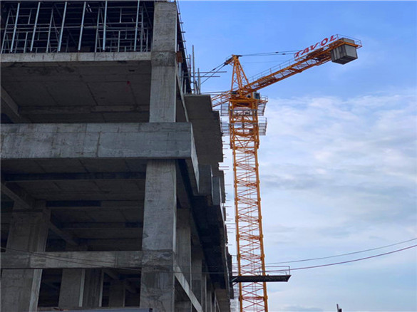 Tower Crane finished installation in Cambodia