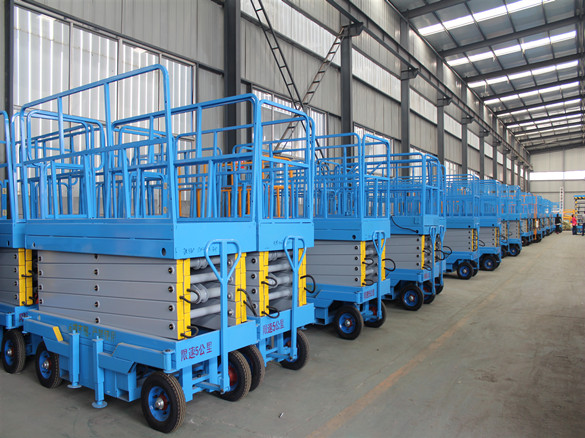 2 Sets of Auxiliary Mobile  Scissor Lifts  will be Shipped 