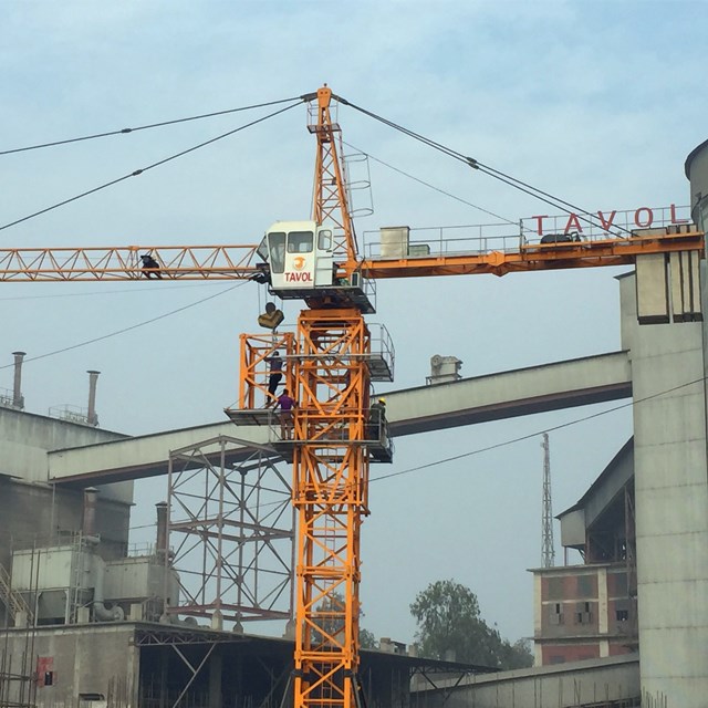 Hammerhead Topkit Tower Crane Service in Cement Factory